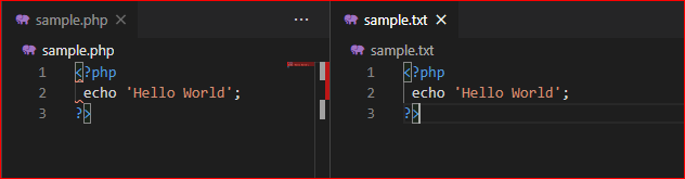 .txtにPHPの編集画面が適用された